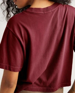 RELAXED SHORT SLEEVE CROP TEE RUBY PORT 8 RELAXED SHORT SLEEVE CROP TEE RUBY PORT -Fashion Clothing Store 01WTT GUCR RUPO 4 1080x 70cc95fc aea1 47ff 9aaa c8536e3ad3fc