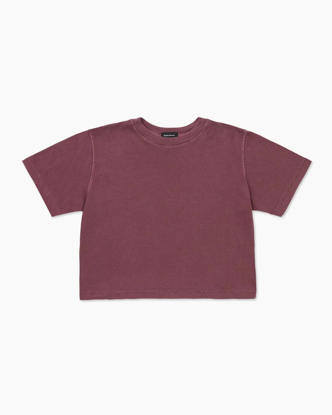 RELAXED SHORT SLEEVE CROP TEE RUBY PORT 6 RELAXED SHORT SLEEVE CROP TEE RUBY PORT - Image 4