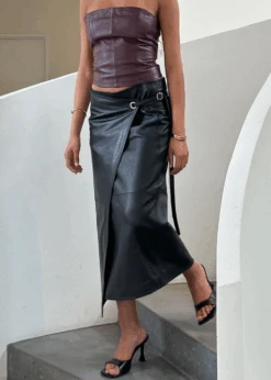 REFLECTION LEATHER SKIRT 11 REFLECTION LEATHER SKIRT -Fashion Clothing Store 18 5eddde49 5f5f 4423 9ad2 f645621ba632