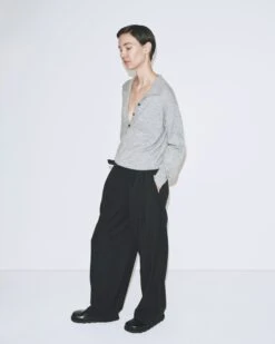 CASHMERE BLEND POLO SWEATER -Fashion Clothing Store 20230129 DBaum MijeongPark21959