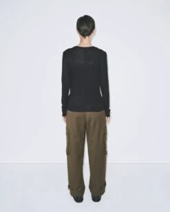 WOOL TENCEL CREW NECK TOP 13 WOOL TENCEL CREW NECK TOP -Fashion Clothing Store 20230129 DBaum MijeongPark22440