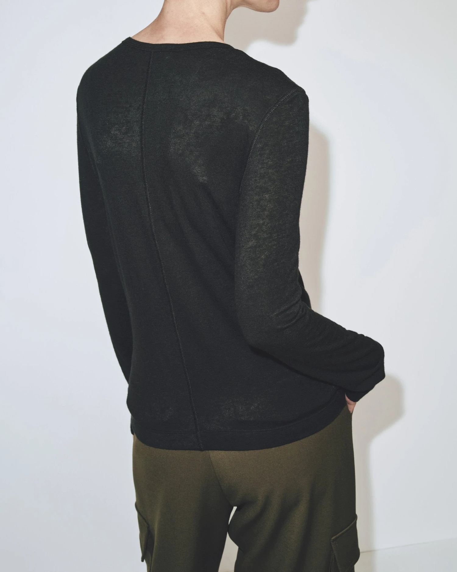 WOOL TENCEL CREW NECK TOP 6 WOOL TENCEL CREW NECK TOP - Image 4