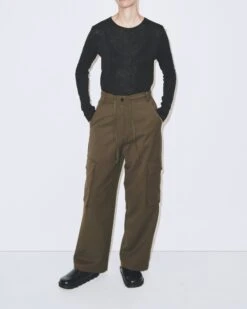 WOOL TENCEL CREW NECK TOP 16 WOOL TENCEL CREW NECK TOP -Fashion Clothing Store 20230129 DBaum MijeongPark22460