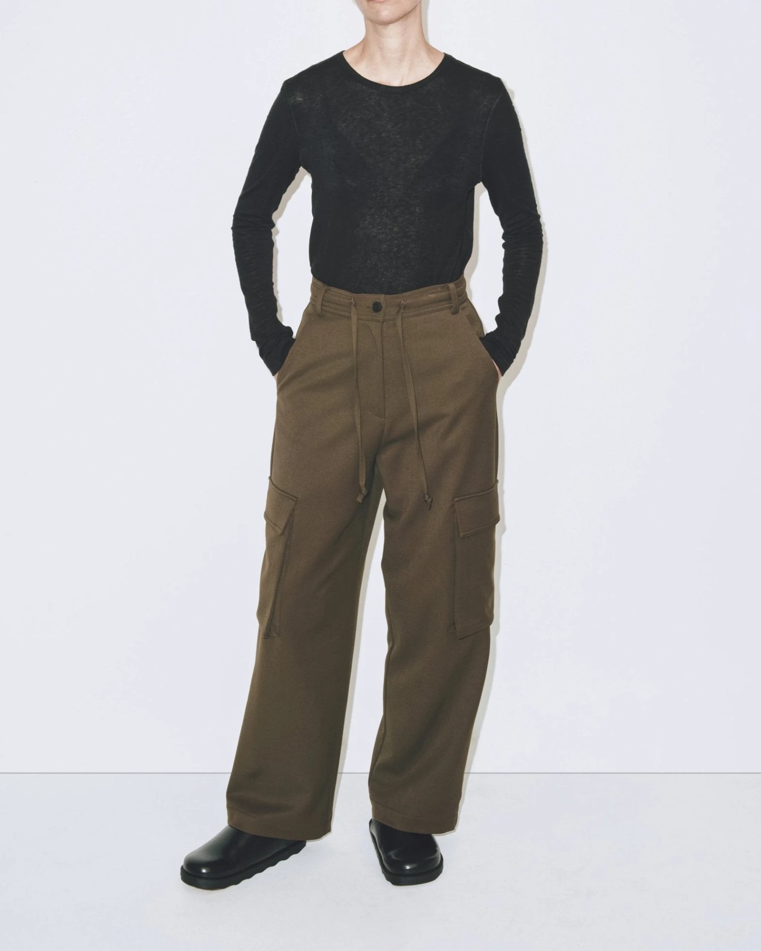 WOOL TENCEL CREW NECK TOP 8 WOOL TENCEL CREW NECK TOP - Image 6