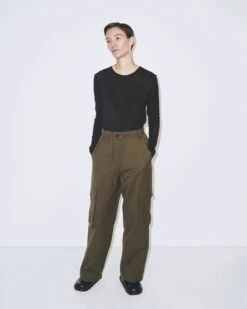 WOOL TENCEL CREW NECK TOP 17 WOOL TENCEL CREW NECK TOP -Fashion Clothing Store 20230129 DBaum MijeongPark22464 1