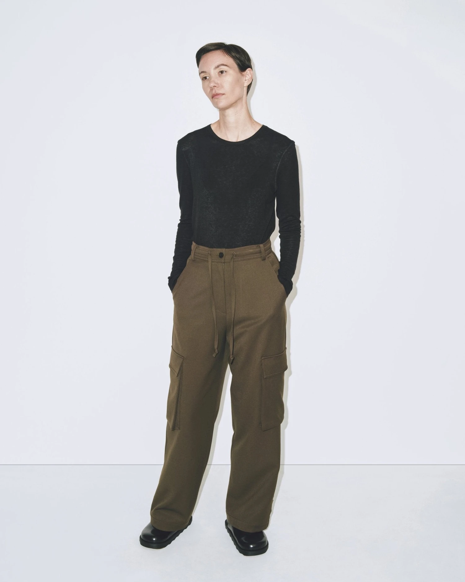 WOOL TENCEL CREW NECK TOP 9 WOOL TENCEL CREW NECK TOP - Image 7