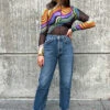 AGOLDE 90'S CROP OBLIQUE -Fashion Clothing Store 90 s crop jeans oblique medium blue agolde pipe and row