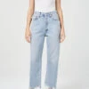 AGOLDE 90'S CROP NERVE -Fashion Clothing Store 90 s crop nerve light blue agolde pipe and row
