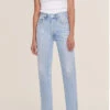 AGOLDE 90'S PINCH WAIST FLASHBACK -Fashion Clothing Store 90 spinchwaisthighflashbacklightbluestraightlegagolde pipeandrow