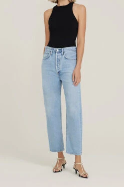 AGOLDE 90'S CROP REPLICA -Fashion Clothing Store 90scropdenimreplicajeansagolde pipeandrow