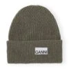 Ganni LIGHT STRUCTURED RIB KNIT BEANIE -Fashion Clothing Store A5020 5880 861
