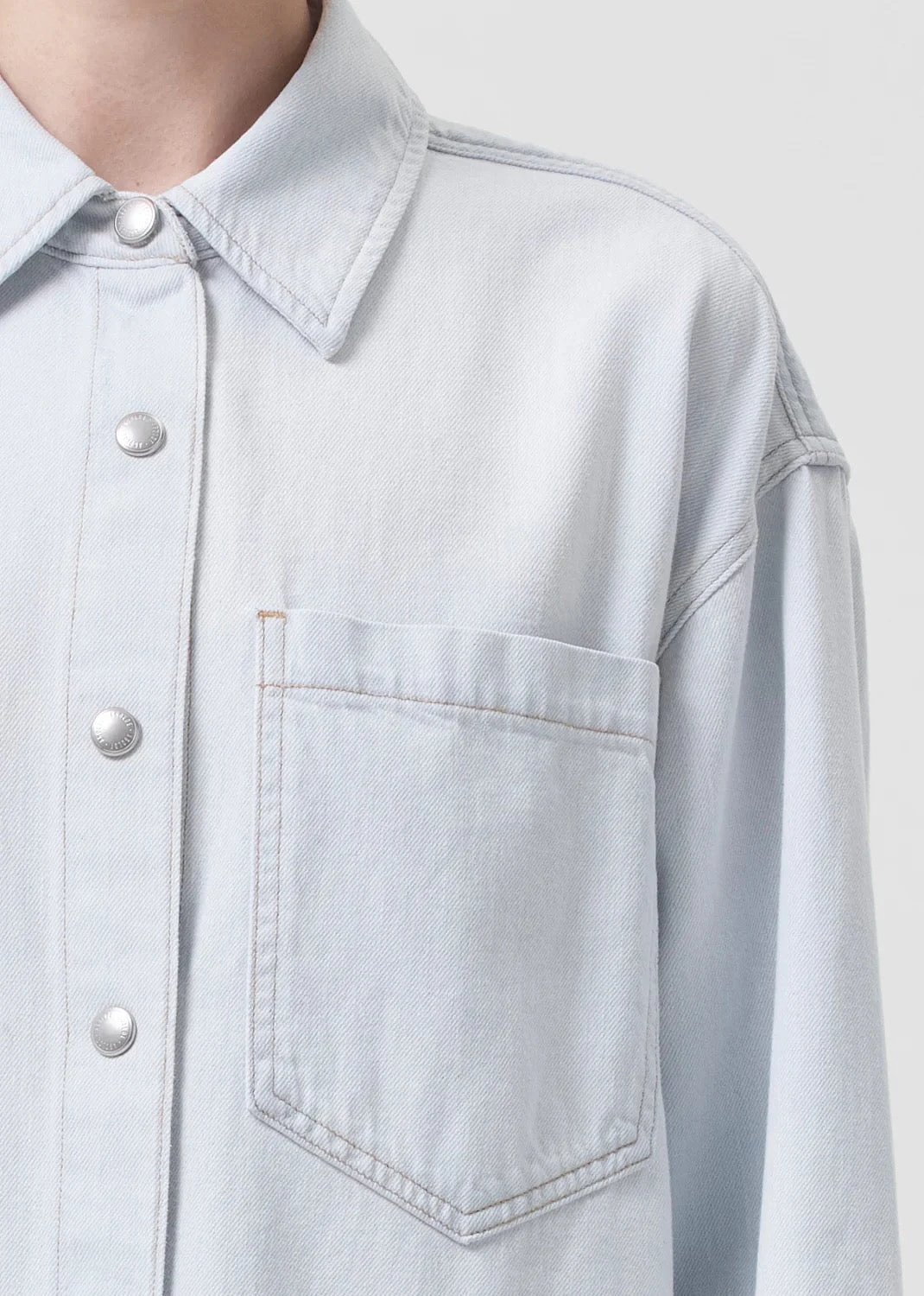 AGOLDE MAZIE DENIM SHIRT DRESS VAGUE 5 AGOLDE MAZIE DENIM SHIRT DRESS VAGUE - Image 3