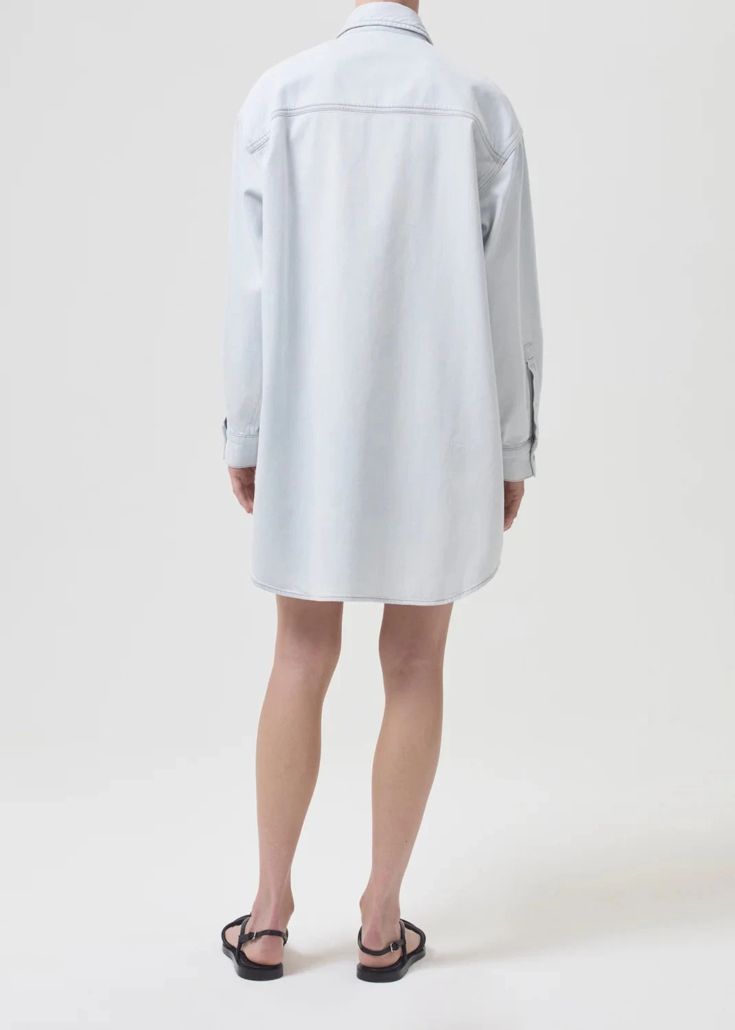 AGOLDE MAZIE DENIM SHIRT DRESS VAGUE 7 AGOLDE MAZIE DENIM SHIRT DRESS VAGUE - Image 5