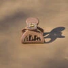 SMALL MOON HAIR CLAW TAUPE -Fashion Clothing Store DSC03709