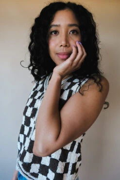 ZANNA KNIT VEST BROWN -Fashion Clothing Store DSCF0020 ed547530 5286 417f a1fe 778c774e6c65