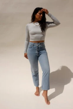 AGOLDE 90'S CROP REPLICA