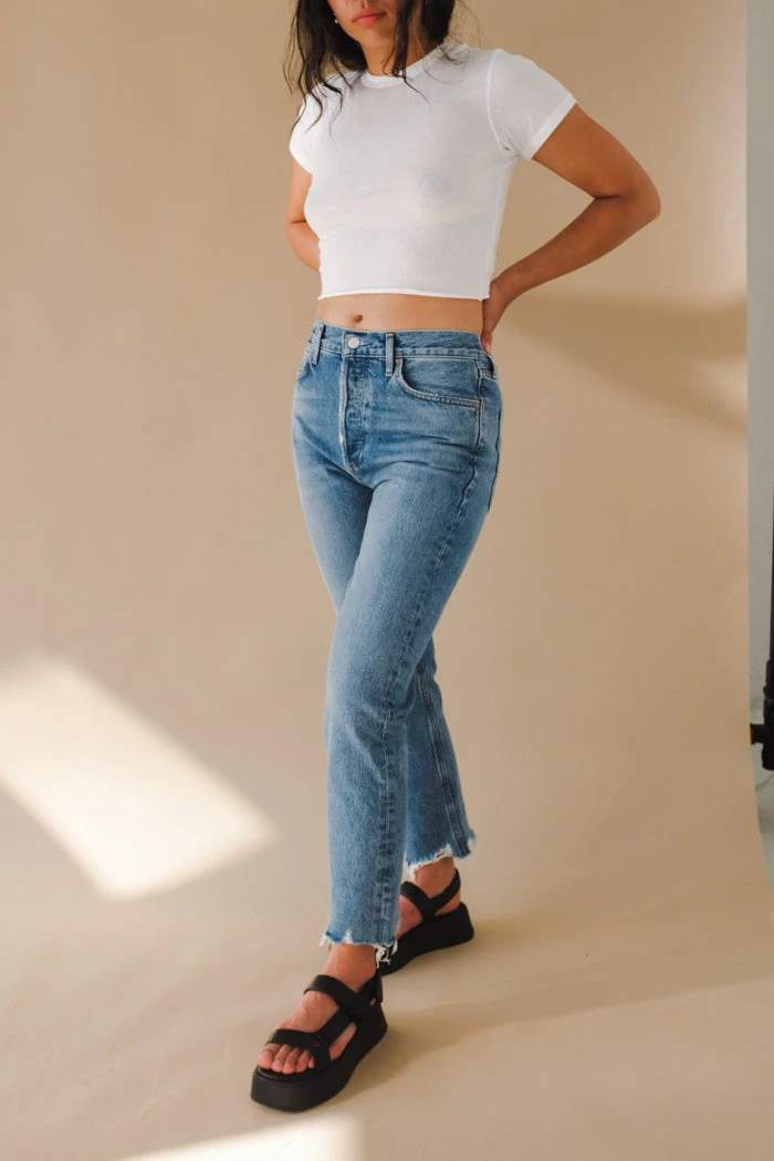 AGOLDE RILEY HI RISE CROP HAVEN 3 AGOLDE RILEY HI RISE CROP HAVEN