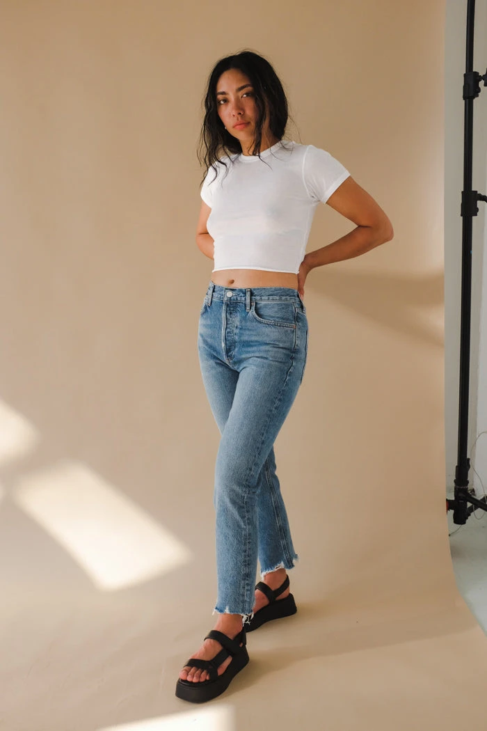 AGOLDE RILEY HI RISE CROP HAVEN 5 AGOLDE RILEY HI RISE CROP HAVEN - Image 3