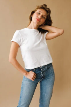 AGOLDE ADINE SHRUNKEN TEE