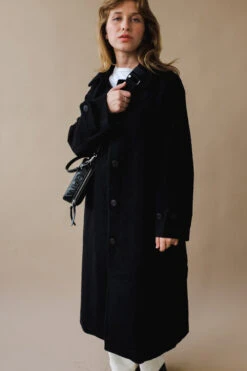 SINGLE BREASTED LONG COAT 10 SINGLE BREASTED LONG COAT -Fashion Clothing Store DSCF3866