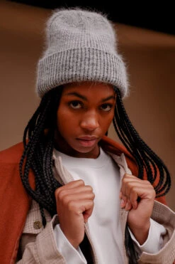 SMITH BEANIE DARK GREY -Fashion Clothing Store DSCF4601