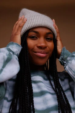 SMITH BEANIE LIGHT GREY -Fashion Clothing Store DSCF5025