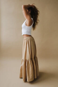 Ganni COTTON POPLIN MAXI FLOUNCE SKIRT -Fashion Clothing Store DSCF5483 a04f8ef6 c491 4baa 99fa 2e69573aa826