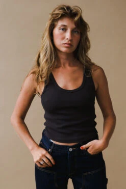 BLONDIE TANK VINTAGE BLACK