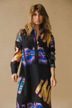 Ganni SHEER VOILE SHIRT DRESS -Fashion Clothing Store DSCF6235