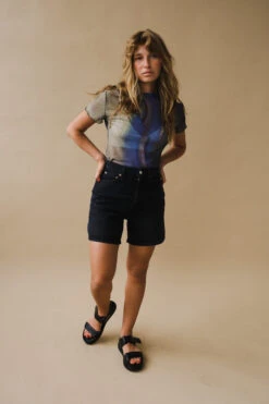 SWIRL MESH TEE -Fashion Clothing Store DSCF6387