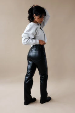 AGOLDE 90'S PINCH WAIST DETOX LEATHER -Fashion Clothing Store DSCF7957