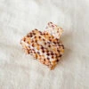 SMALL SQUARE HAIR CLAW CHECKER BROWN -Fashion Clothing Store DSCF9094