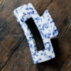 XL HAIR CLAW BLUE TOILLE -Fashion Clothing Store DSCF9340