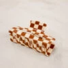 XL CHECKER HAIR CLAW BROWN & CREAM 2 XL CHECKER HAIR CLAW BROWN & CREAM -Fashion Clothing Store DSCF9558