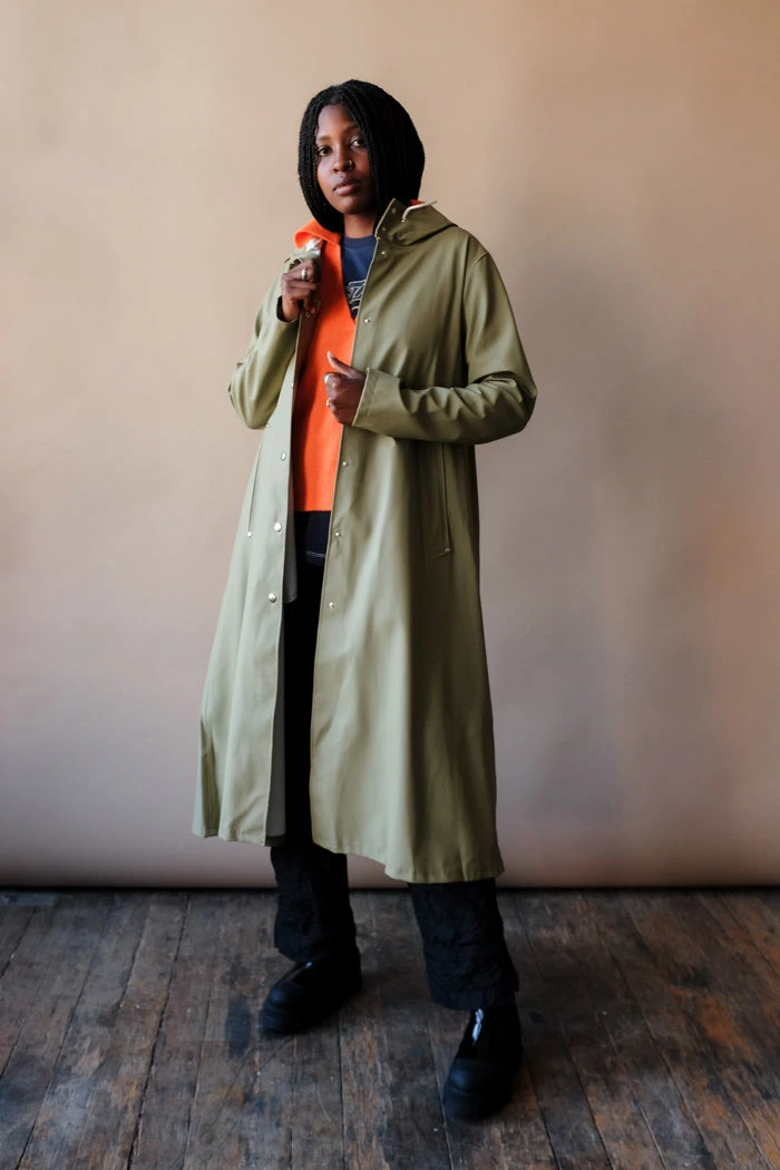 Stutterheim MOSEBACKE RAIN JACKET LONG ALOE 3 Stutterheim MOSEBACKE RAIN JACKET LONG ALOE