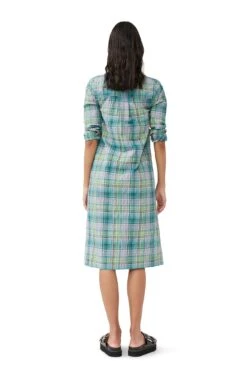 Ganni SEERSUCKER CHECK SHIRT DRESS 19 Ganni SEERSUCKER CHECK SHIRT DRESS -Fashion Clothing Store F7853 759 2