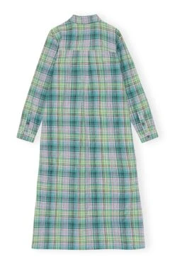 Ganni SEERSUCKER CHECK SHIRT DRESS 21 Ganni SEERSUCKER CHECK SHIRT DRESS -Fashion Clothing Store F7853 759 2 1