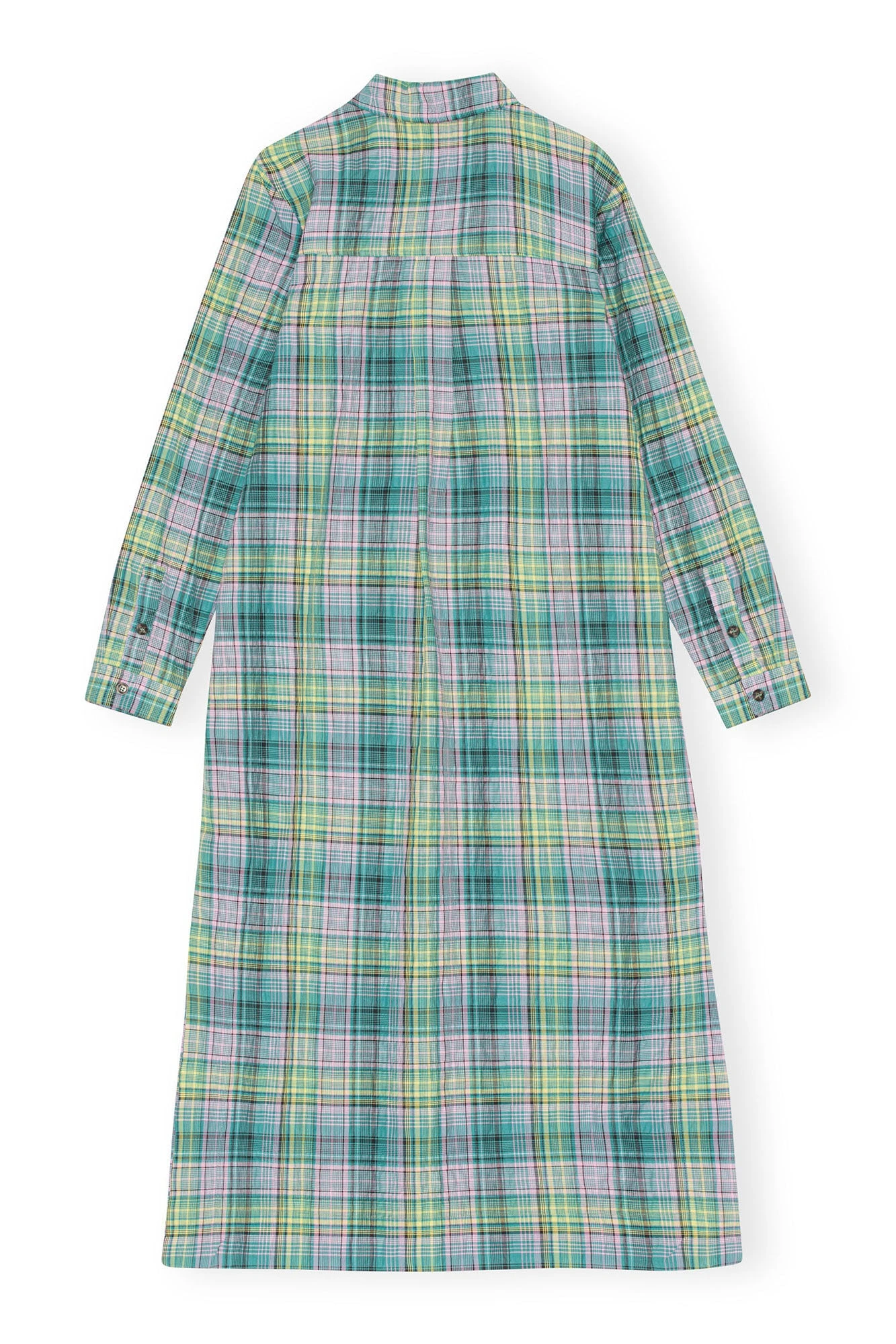 Ganni SEERSUCKER CHECK SHIRT DRESS 12 Ganni SEERSUCKER CHECK SHIRT DRESS - Image 10