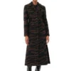 Ganni WOOL JACQUARD FITTED COAT -Fashion Clothing Store F8362 099 1