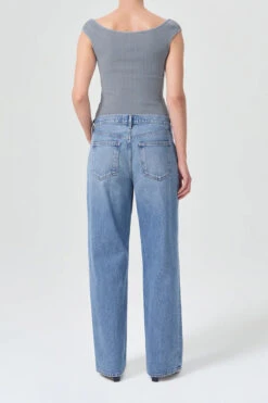 AGOLDE FUSION JEAN RENOUNCE 14 AGOLDE FUSION JEAN RENOUNCE -Fashion Clothing Store Fusion jean low rise blue renounce agolde pipe and row