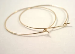 HAMMERED HOOP EARRINGS 16 HAMMERED HOOP EARRINGS -Fashion Clothing Store Hoop earrings 14k gold handmade pipe and row seattle