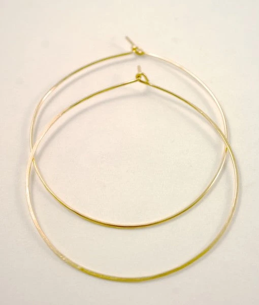 HAMMERED HOOP EARRINGS 8 HAMMERED HOOP EARRINGS - Image 6