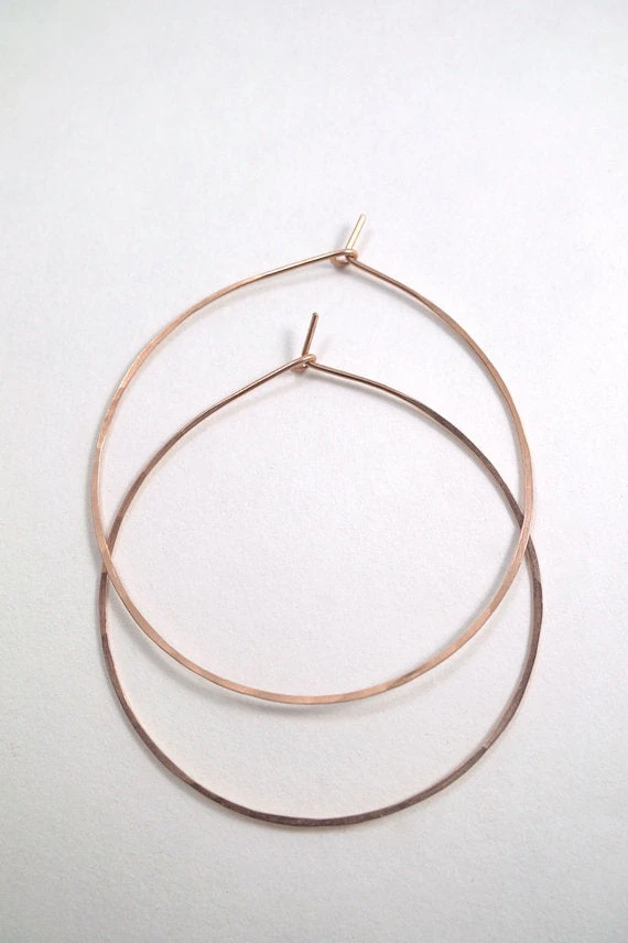 HAMMERED HOOP EARRINGS 9 HAMMERED HOOP EARRINGS - Image 7