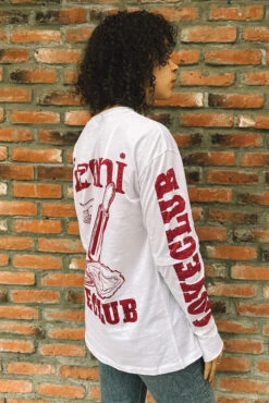 Ganni LIGHT JERSEY LAYERED LONG SLEEVE T-SHIRT -Fashion Clothing Store IMG 0413