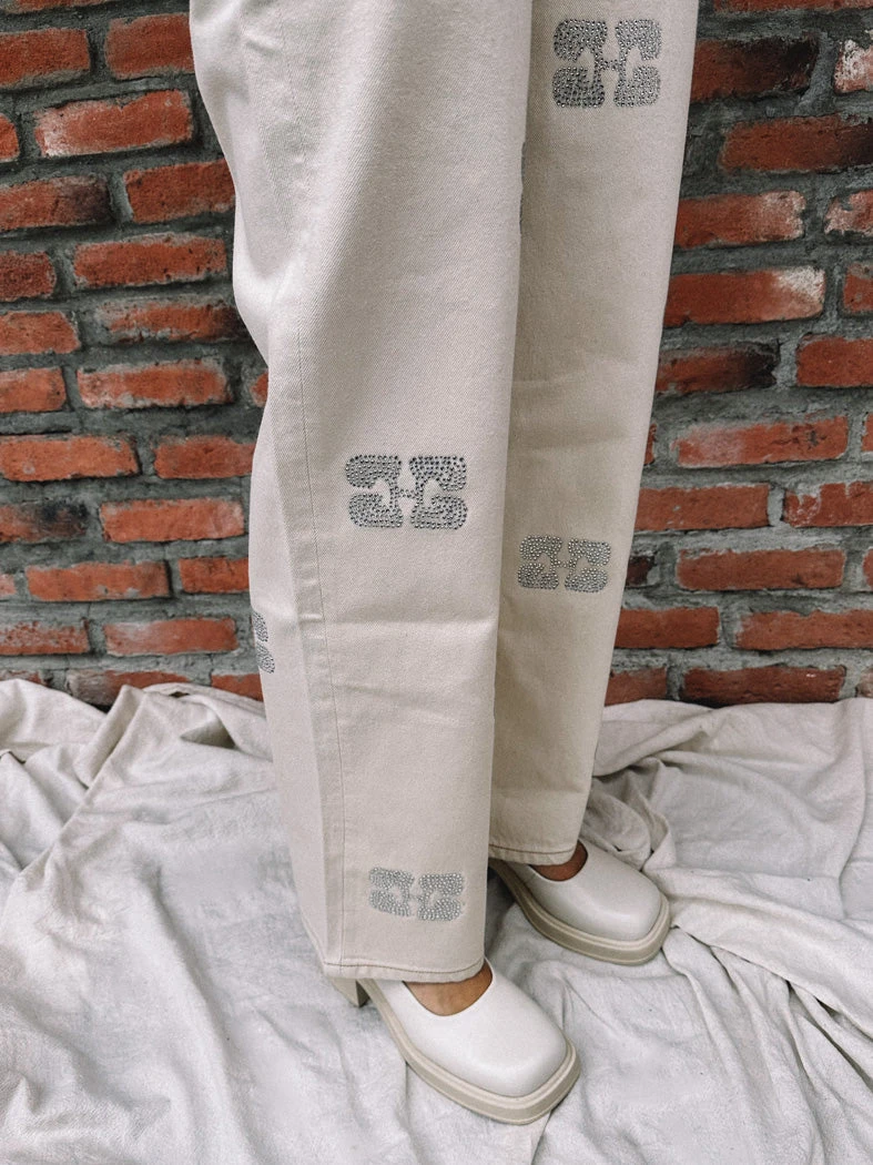 Ganni SPARKLE DENIM IZEY PANT 26, 27 8 Ganni SPARKLE DENIM IZEY PANT 26, 27 - Image 6