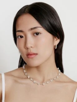 JORDAN NECKLACE 9 JORDAN NECKLACE -Fashion Clothing Store Jordan chunkychainbarb wire necklace silver Wolf Circus Pipe and row