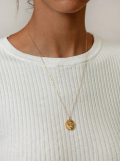 ROSE COIN NECKLACE -Fashion Clothing Store N ROSECOIN G.2