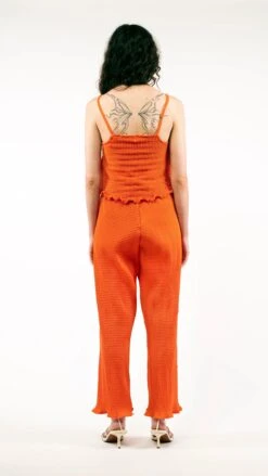 SIMPLE PLEAT PANT 8 SIMPLE PLEAT PANT -Fashion Clothing Store NINSTUDIOPLEATSTRAPSINGLETORANGE5