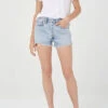 AGOLDE PARKER SHORTS RAPTURE -Fashion Clothing Store Parker short rapture light denim agolde pipe and row