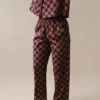 SEEMA PANTS -Fashion Clothing Store SeemapanttrouserscheckeredchesschocolateDushyant PipeandRow